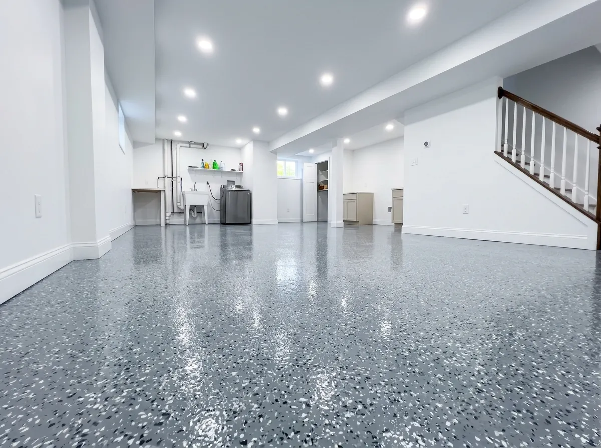 Triumph Concrete Coating Bright Basement Floor in Haddon Heights