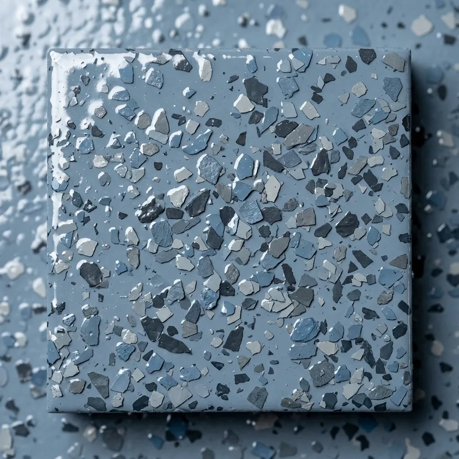 Blue Slate polyaspartic floor coating finish sample