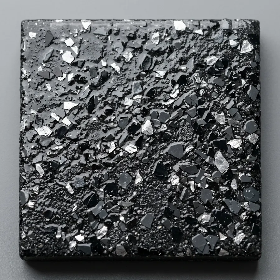 Triumph Concrete Coating Classic Charcoal decorative patio coating flake sample