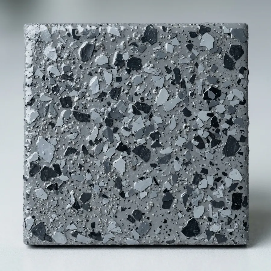 Triumph Concrete Coating Slate Gray decorative patio coating flake sample