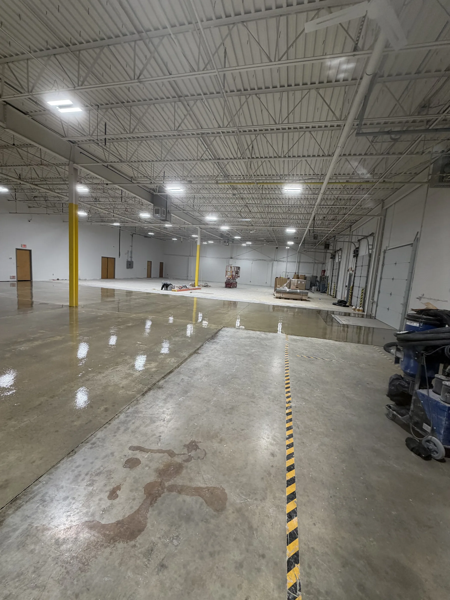 Triumph Concrete Coating Triumph commercial floor project in progress