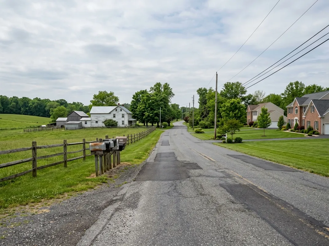 Triumph Concrete Coating Residential road and larger-lot property setting in Richwood, NJ